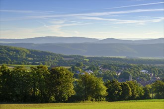 Landscape near Roth near Hausen, Rother Kuppe, Rhön, Bavarian Rhön, Rhön, Lower Franconia, Bavaria,