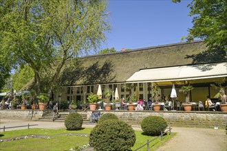 Restaurant and beer garden, teahouse, English Garden, park, Großer Tiergarten, Tiergarten, Mitte,