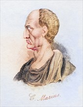 Gaius Marius, 157 BC, 86 BC Roman general and politician. From the book Crabbs Historical