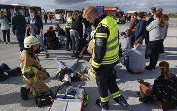 EASA emergency exercise at BER Airport, emergency services rehearsed an emergency in the aviation