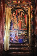 Ahamra region, Azoa Maryam round church on the Zeghie peninsula in Lake Tana, Lake Tsana or Lake