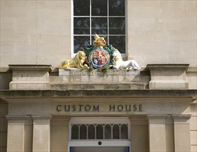 Coat of Arms, Custom House, Bristol, England, UK