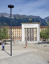 Liberation Monument, Landhaus, Parliament of Tyrol, Landhausplatz, Innsbruck, Tyrol, Austria,