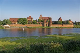 Marienburg Monastery, brick Gothic-style castle and former seat of the Teutonic Order, in the town