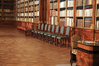 In the monastery library, the library hall in the Strahov Praemonstratensian Monastery, Prague,