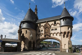 Bridge gate, Traben-Trarbach, Moselle, Rhineland-Palatinate, Germany, Europe