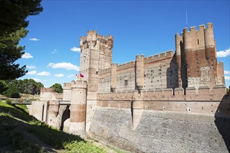 Castillo de La Mota, medieval castle and fortress in Medina del Campo, province of Valladolid,