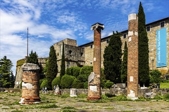 Castle of San Giusto with the remains of an ancient basilica, medieval castle and fortress,