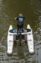 Utrecht, Netherlands, Old Town, Oudegracht, Canal, Citywaterbike