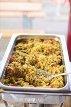 Vegan food on a marriage buffet, Bavaria, Germany, Europe