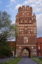 The historic Uenglinger Tor in front of the old town centre of Stendal in the Altmark. Hanseatic