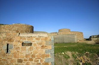 Fort Hommer, German second world war gun battery, Guernsey, Channel Islands, UK, Europe