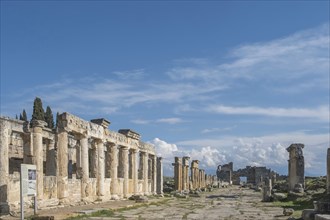 Ancient city of Hierapolis, Pamukkale, UNESCO World Heritage Site, Anatolia, Turkey, Asia Minor,