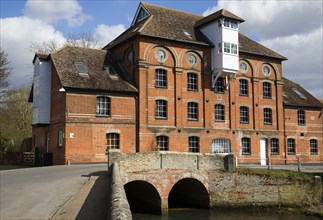 Hawks Mill watermill built 1884 now converted to housing, Needham Market, Suffolk, England, United