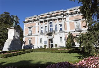 Puerte Murillo entrance to Museo del Prado, museum art gallery, Madrid, Spain, Europe