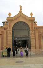 Central market building in city centre of Almeria, Spain, Europe