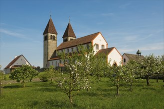 Collegiate Church of St Peter and Paul, Niederzell, UNESCO World Heritage Site, Reichenau Island,