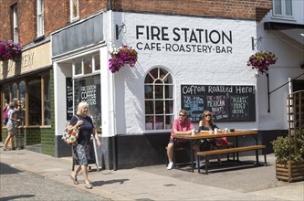 Fire Station cafe roastery bar, Woodbridge, Suffolk, England, UK