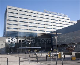 Barcelo hotel modern architecture, Malaga city, Spain, Europe