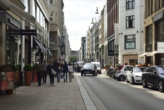 Europe, Germany, Hamburg, City, Neustadt, Neuer Wall, elegant shopping street, shops, Europe