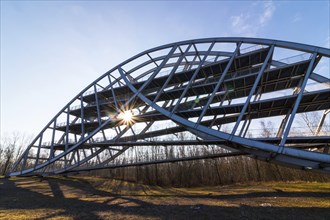 Bitterfeld arch, bridge, bridge structure, Sonnenstern, Bitterfeld, Saxony-Anhalt, Germany, Europe