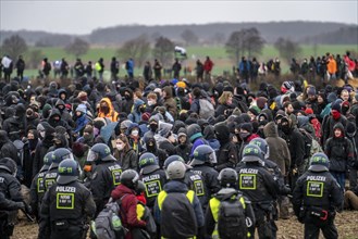 Violent clashes between thousands of demonstrators and the police, after a demonstration against