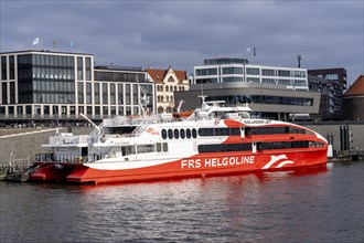 Fast ferry from Hamburg to Helgoland, FRS Helgoland, Holunder Jet, Germany, Europe