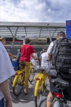 GVB ferries for pedestrians and cyclists across the river Ij, at Amsterdam Centraal station, free