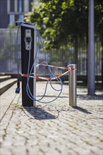 Symbol photo on the topic 'Äô Problems with electromobility 'Äô. A charging station for electric