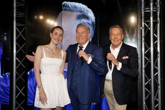 Annalena Keiler and her father Roland Kaiser at the presentation of Roland Kaiser's wax figure for