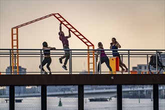 Leisure facilities in Copenhagen harbour, Bølgen afslapningsanlæg, jetties with bathing areas,