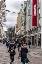 Galeria Kaufhof department stores' in the city centre of Gelsenkirchen, on Bahnhofstraße, is