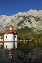 Church of St Bartholomä, Königssee, Schönau, Berchtesgaden National Park, Berchtesgadener Land,