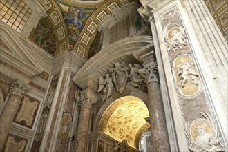 St Peter's Basilica, San Pietro in Vaticano, Basilica of St Peter in the Vatican, Rome, Italy,