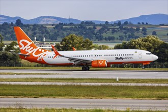 A Boeing 737-800 aircraft of SkyUp Airlines with the registration UR-SQA at the airport in