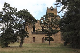 Amhara region, in the Gemp palace complex in Gondar, Gonder, imperial palace, UNESCO, world,