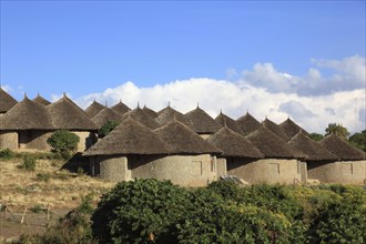 In the highlands of Abyssinia, in the Semien Mountains, landscape in Semien Mountains National