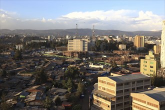 Northern Ethiopia, View over Addis Ababa, Skyline, Ethiopia, Africa