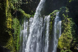 Sendang Gile waterfall, nature, landscape, flowing, river, fresh, clear, clean, environment,