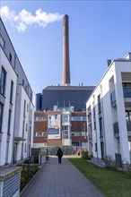 The Igony heating plant in Essen-Rüttenscheid, a district heating plant fuelled by natural gas,