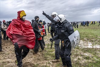 Violent clashes between thousands of demonstrators and the police, after a demonstration against