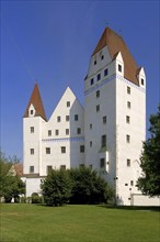 Europe, Germany, Bavaria, Danube, Ingolstadt, View to the New Castle, 15th century, Ingolstadt,