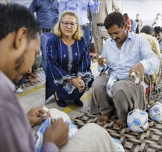 Svenja Schulze (SPD), Federal Minister for Economic Cooperation and Development, visiting Anwar