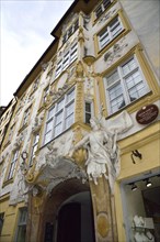 Europe, Germany, Bavaria, Munich, Old Town, Asamhaus, 16th century, façade stucco from 1734,