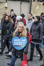 Demo by the group North Rhine-Westphalia Erwacht, a mixture of anti-vaccination activists, lateral