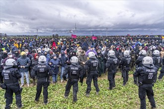 Violent clashes between thousands of demonstrators and the police, after a demonstration against