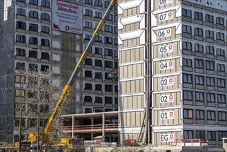 Construction site of the Community Campus, 737 student flats, each 20 square metres in size, fully