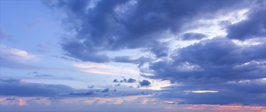 Beautiful dramatic scenic after sunset sky background after sunset