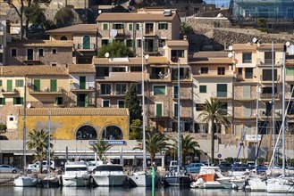 Coastal town of Port de Sóller in the north-west of the island, near Alconàsser, Serra de