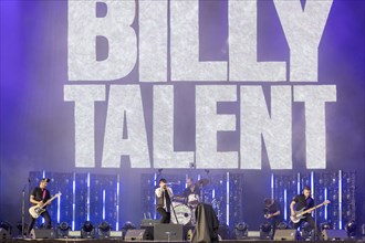 Adenau, Germany, 8 June 2024: Billy Talent play at Rock am Ring. The festival takes place at the